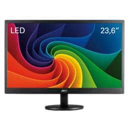 23-tum Aoc M2470SWH 1920 x 1080 LCD Monitor Svart