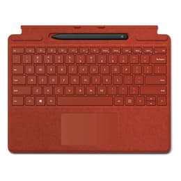 Microsoft Keyboard AZERTY Fransk Wireless Bakgrundsbelyst tangentbord Surface Pro X / 8 / 9 Signature Keyboard + Slim Pen
