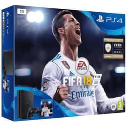 PlayStation 4 Slim 1000GB - Svart + FIFA 18