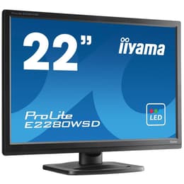 22-tum Iiyama ProLite E2280WSD 1680 x 1050 LCD Monitor Svart