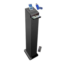 Inovalley Tour de son noire avec lecteur CD, Bluetooth, FM et USB, 60W + télécommande , clé 32Go Inclus Högtalare - Svart