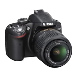 Reflex D3200 - Svart + Nikon AF-P Nikkor DX 18-55mm f/3.5-5.6G VR + AF-S DX Nikkor 55-200mm f/4-5.6G ED VR II f/3.5-5.6 + f/4-5.6
