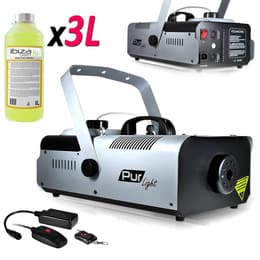 Pur Light Machine à fumée Pro Sono 1200W + Etrier de fix + 2 télécommandes NEWARK1200 + 3L Liquide Audio-tillbehör