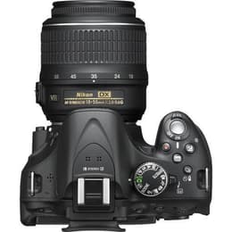 Reflex D5200 - Svart + Nikon AF-S DX Nikkor 18-55mm f/3.5-5.6G VR f/3.5-5.6
