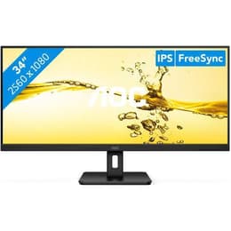 34-tum Aoc Q34E2A 2560 x 1080 LCD Monitor Svart