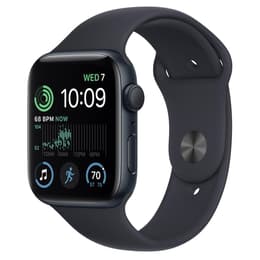 Apple Watch Series SE 2 (2022) GPS + Mobilnät 44 mm - Aluminium Midnight - Sportband Midnight