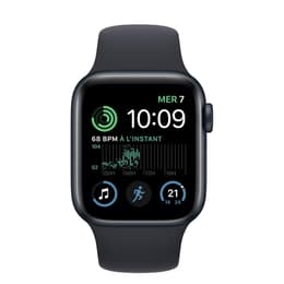 Apple Watch Series SE 2 (2022) GPS + Mobilnät 44 mm - Aluminium Midnight - Sportband Midnight