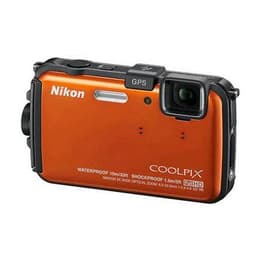 Kompakt Coolpix AW110 - Orange/Svart + Nikon Nikkor Wide Optical Zoom f/3.9-4.8