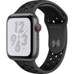 Apple Watch (Series 4) 2018 GPS 44 - Aluminium Grå utrymme - Sport Nike Svart