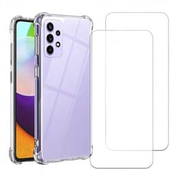 Skal Galaxy A52/Galaxy A52s 5G och 2 st skärmskydd - TPU - Genomskinlig
