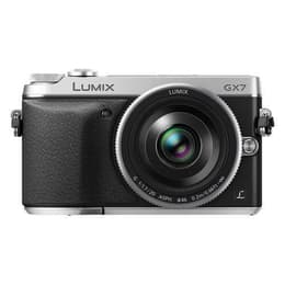 Kompakt Lumix DMC-GX7 - Svart/Silver + Panasonic Lumix G 20mm F1.7 ASPH f/1.7