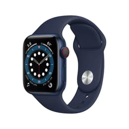 Apple Watch (Series 6) 2020 GPS + Mobilnät 40 - Aluminium Blå - Sport loop Blå