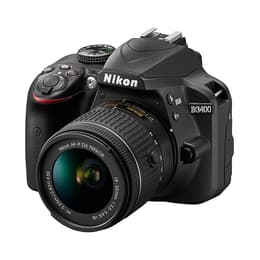 Reflex D3400 - Svart + Nikon AF-P DX Nikkor 18-55mm f/3.5-5.6G VR f/3.5-5.6G