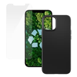 Skal iPhone 12 Pro Max och skyddsskärm - Plast - Svart