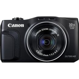 Kompakt PowerShot SX700 HS - Svart + Canon Zoom Lens 30X IS 25–750mm f/3.2–6.9 f/3.2–6.9