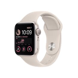 Apple Watch Series SE 2 (2022) GPS + Mobilnät 40 mm - Aluminium Silver - Sportband Stjärnglans