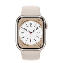 Apple Watch Series 8 (2022) GPS + Mobilnät 45 mm - Rostfritt stål Silver