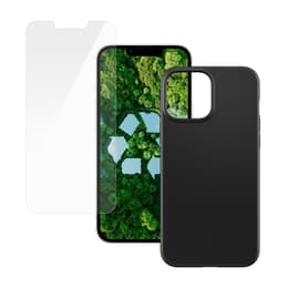 Skal iPhone 13 Pro och skyddsskärm - Plast - Svart