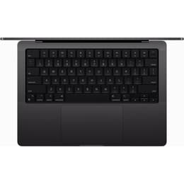 MacBook Pro 14" (2023) - Apple M3 Pro med 11-kärnig CPU och 14-kärnig grafikprocessor - 18GB RAM - SSD 512GB - Standardskärm - QWERTY - Engelsk