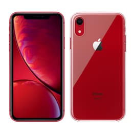 Pack iPhone XR + Apple Skal (Transparent) - 64GB - (Product)Red - Olåst