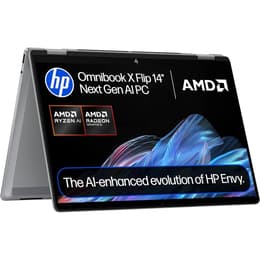 HP OmniBook X Flip ‎BV3J4EA#ABU 14-tum (2024) - Ryzen AI 7 350 - 16GB - SSD 1 TB QWERTY - Engelsk
