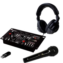Ibiza Sound Kit Table de Mixage DJ21 USB Bluetooth + Casque SONO DJ + Micro Audio-tillbehör