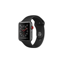 Apple Watch (Series 3) 38 - Aluminium Grå utrymme - Sport-loop Svart
