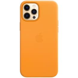 Apple Skal iPhone 12 Pro Max - Magsafe - Läder Gul