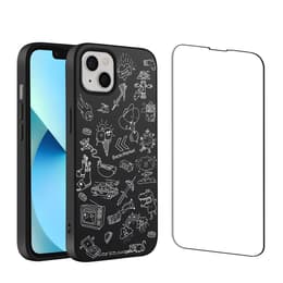 Back Market Skal iPhone 13 mini och skyddsskärm - Återvunnen plast - Svart & Vit