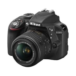 Reflex D3300 - Svart + Nikon AF-S DX Nikkor 18-55mm f/3.5-5.6G VR II f/3.5-5.6