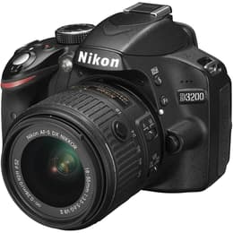 Reflex D3200 - Svart + Nikon AF-S DX Nikkor 18-55mm f/3.5-5.6G V ED II f/3.5-5.6