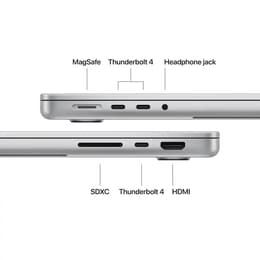 MacBook Pro 14" (2025) - Apple M5 med 10-kärnig CPU och 10-kärnig grafikprocessor - 24GB RAM - SSD 1000GB - Standardskärm - AZERTY - Fransk