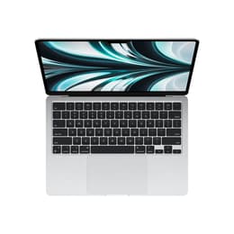 MacBook Air 13" (2022) - Apple M2 med 8-kärnig CPU och 8-kärnig grafikprocessor - 8GB RAM - SSD 256GB - AZERTY - Fransk
