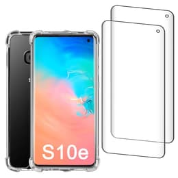 Skal Galaxy S10e och 2 st skärmskydd - Återvunnen plast - Genomskinlig