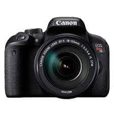 Canon EOS Rebel T7i - Svart + Canon EF-S 18-55mm f/3.5-5.6 IS II