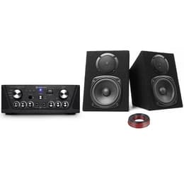 Gefroy Amplificateur Skytronic karaoké noir USB/SD/FM 160W + Enceintes Fenton DJ compactes 2x100W Högtalare - Svart