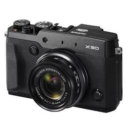 Kompakt FinePix X30 - Svart + Fujifilm Fujinon Aspherical Lens Super EBC 7.1-28.4mm f/2.0-2.8 f/2.0-2.8