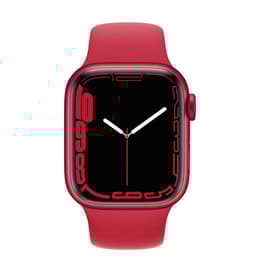 Apple Watch Series 7 (2021) GPS + Mobilnät 45 mm - Aluminium Röd - Sportband Röd
