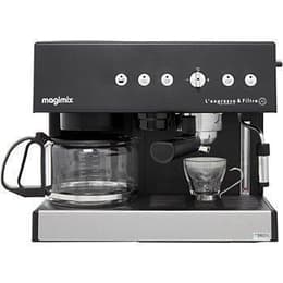 Espresso kaffemaskin kombinerad Papperskapslar (E.S.E.) kompatibla Magimix ED 135A 1,4000L - Svart