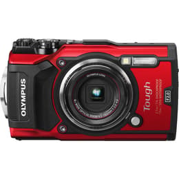 Kompakt Tough TG-5 - Röd/Svart + Olympus Olympus Wide Optical Zoom 25-100 mm f/2-4.9 f/2-4.9