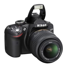 Reflex D3200 - Svart + Nikon AF-S DX Nikkor 18-55 mm f/3.5-5.6G VR f/3.5-5.6G