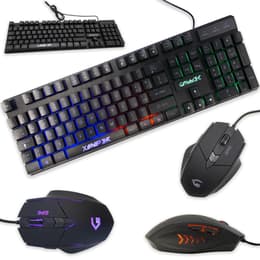 Cortek Keyboard QWERTY Italiensk Bakgrundsbelyst tangentbord GP6 Kit Mouse and Keyboard