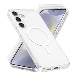 Skal Galaxy S25 Plus och 2 st skärmskydd - TPU - Genomskinlig