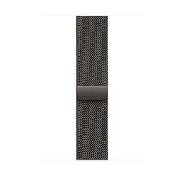 Apple Watch (2025) GPS + Mobilnät 46 mm - Titan skiffer - Milanese loop Svart