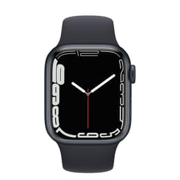 Apple Watch Series 7 (2021) GPS 45 mm - Aluminium Midnight - Sportband Svart