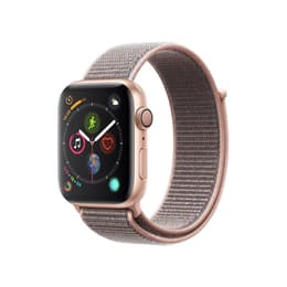 Apple Watch (Series 4) GPS 44 - Aluminium Guld - Klassisk spänne Rosa