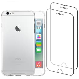 Skal iPhone 6 Plus/6S Plus och 2 st skärmskydd - Återvunnen plast - Genomskinlig