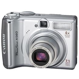 Kompakt Powershot A560 - Silver + Canon Canon Zoom Lens 4x 5.8-23.2mm f/2.6-5.5 f/2.6-5.5
