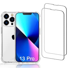 Skal iPhone 13 Pro och 2 st skärmskydd - Återvunnen plast - Genomskinlig