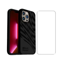 Back Market Skal iPhone 13 Pro och skyddsskärm - 100% biologiskt nedbrytbar - Svart - Vågmönster